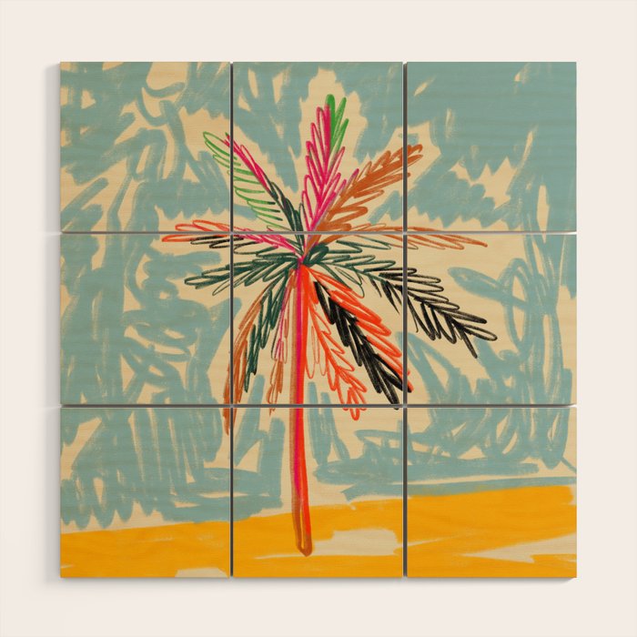 VACATION PALM TREE Wood Wall Art Gallery Image 1