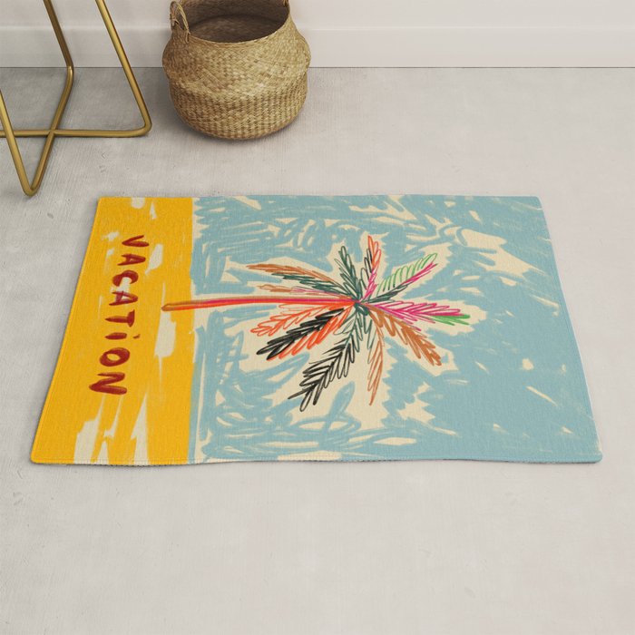 VACATION PALM TREE Rug Gallery Image 1