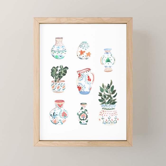 Pots Mini Art Print Gallery Image 1