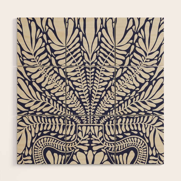 One Hundred-Leaved Plant #12 Wood Wall Art Gallery Image 1