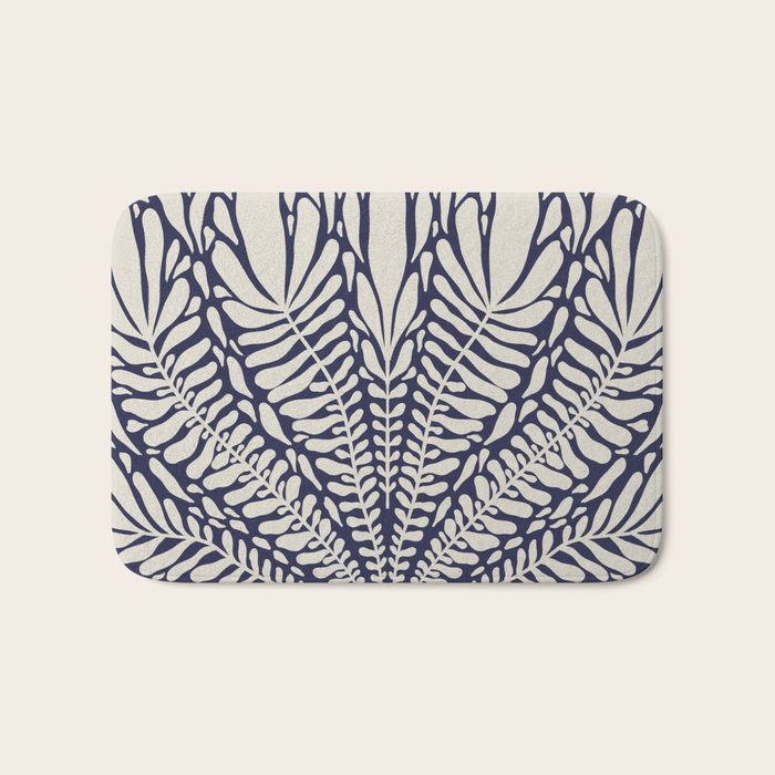 One Hundred-Leaved Plant #12 Bath Mat Gallery Image 1