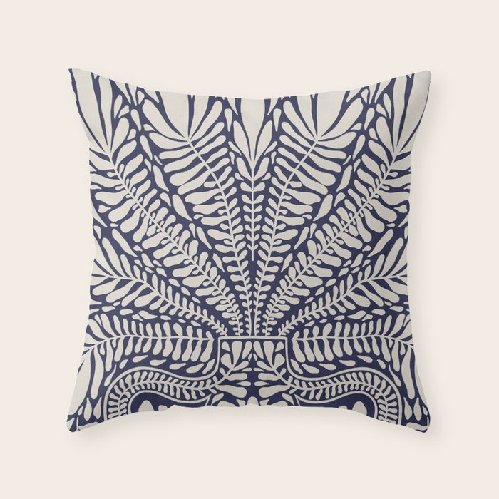 One Hundred-Leaved Plant #12 Throw Pillow Gallery Image 1