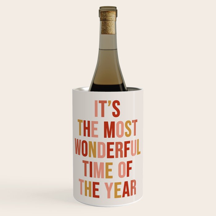 Most Wonderful Time Multi Colored Warm Wine Chiller Gallery Image 1