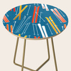 Colorful Ski Pattern Side Table Gallery Image 2