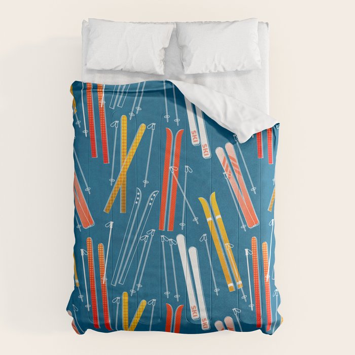 Colorful Ski Pattern Comforter Gallery Image 1