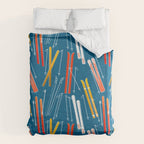 Colorful Ski Pattern Duvet Cover Gallery Image 6