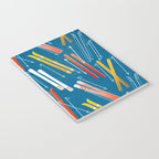 Colorful Ski Pattern Notebook Gallery Image 3
