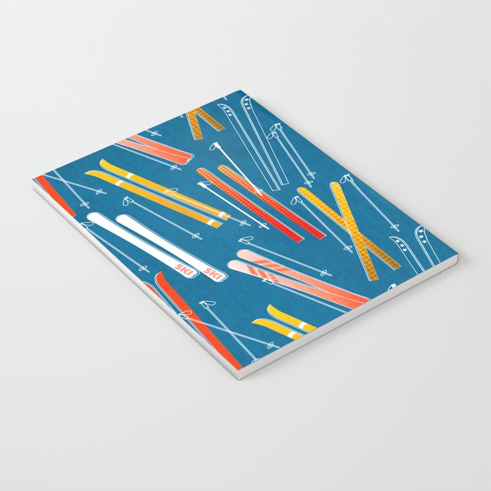Colorful Ski Pattern Notebook Gallery Image 3