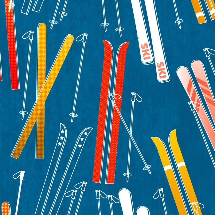 Colorful Ski Pattern Coffee Mug Gallery Image 2