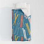 Colorful Ski Pattern Duvet Cover Gallery Image 10