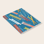 Colorful Ski Pattern Notebook Gallery Image 2