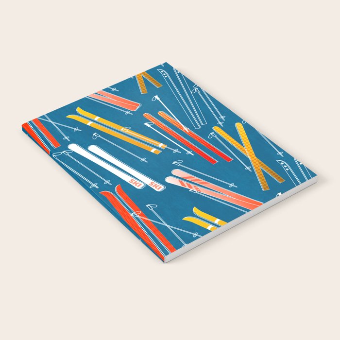 Colorful Ski Pattern Notebook Gallery Image 2