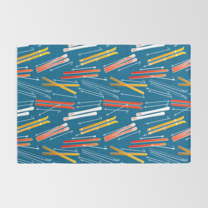 Colorful Ski Pattern Rug Gallery Image 2