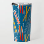 Colorful Ski Pattern Travel Mug Gallery Image 3