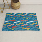 Colorful Ski Pattern Rug Gallery Image 1