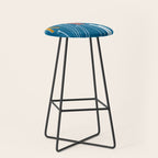 Colorful Ski Pattern Stool Gallery Image 1