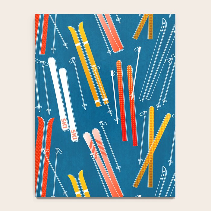Colorful Ski Pattern Notebook Gallery Image 4