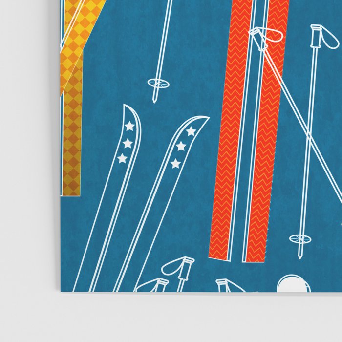 Colorful Ski Pattern Poster Gallery Image 3