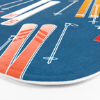 Colorful Ski Pattern Bath Mat Gallery Image 3