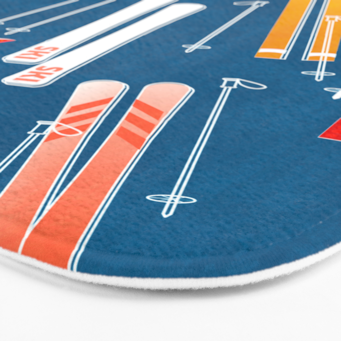 Colorful Ski Pattern Bath Mat Gallery Image 3