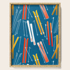 Colorful Ski Pattern Serving Tray Gallery Image 1