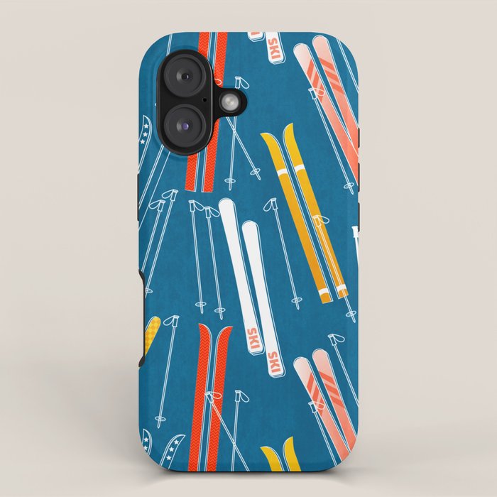 Colorful Ski Pattern iPhone Case Gallery Image 1