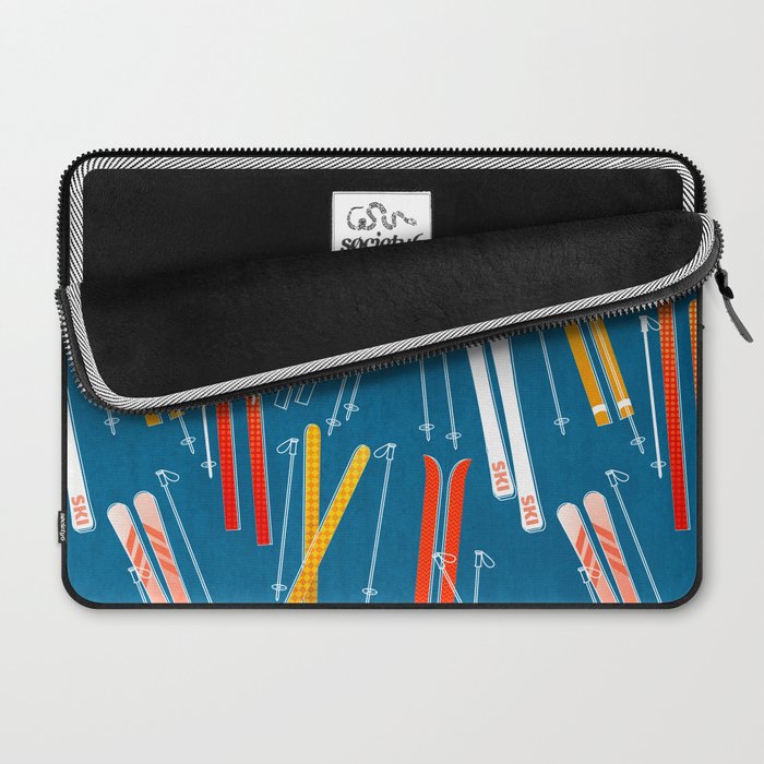 Colorful Ski Pattern Laptop Sleeve Gallery Image 2