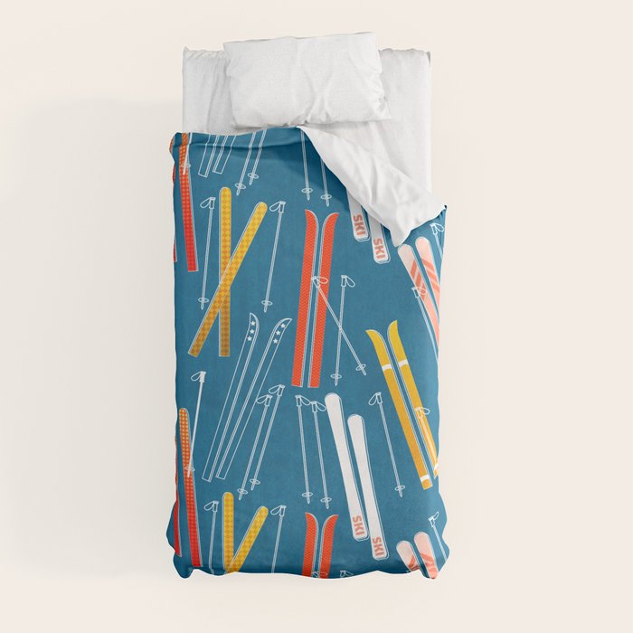 Colorful Ski Pattern Duvet Cover Gallery Image 9