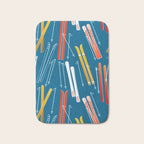 Colorful Ski Pattern Bath Mat Gallery Image 1
