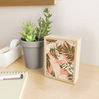 Jungle Leaf Coral Pink Mini Art Print Gallery Image 2
