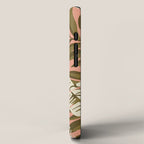 Jungle Leaf Coral Pink iPhone Case Gallery Image 2