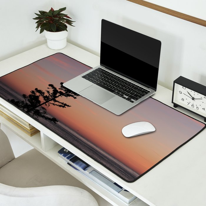 sunset on the bay - nature photograph Desk Mat Gallery Image 2