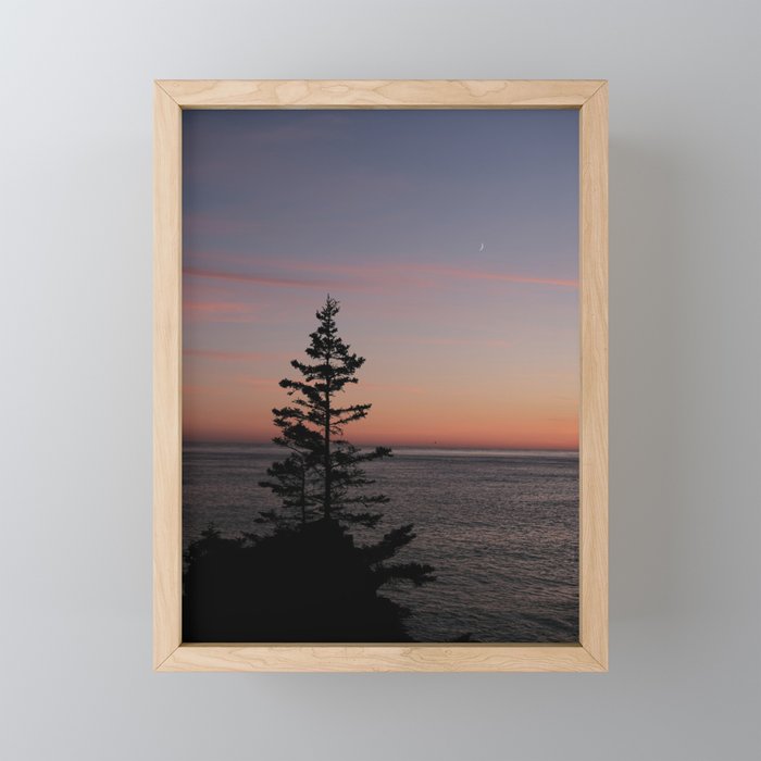 sunset on the bay - nature photograph Mini Art Print Gallery Image 1