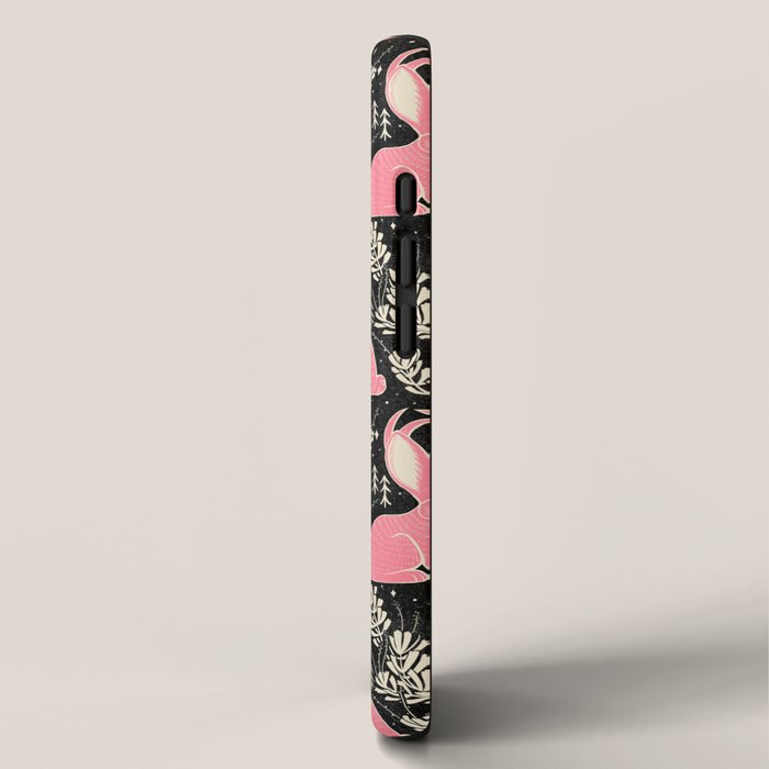 Jackalope - black and pink iPhone Case Gallery Image 2