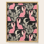 Jackalope - black and pink Serving Tray Gallery Image 1