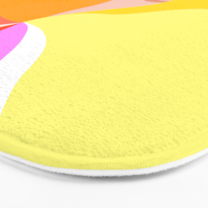 Girl Power - Rainbow Hair #girlpower Bath Mat Gallery Image 3