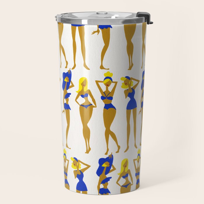 Beach Bombshells - Blondes in Blue Travel Mug Gallery Image 2