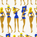 Beach Bombshells - Blondes in Blue Coffee Mug Gallery Image 2