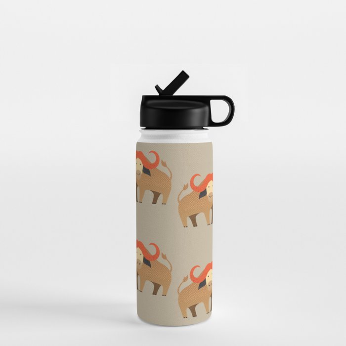 Whimsy Cape Buffalo II Water Bottle Gallery Image 1