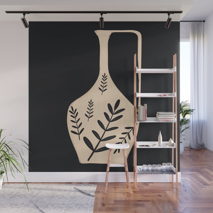 Minimal Abstract Art Vase 20 Wall Mural Gallery Image 1