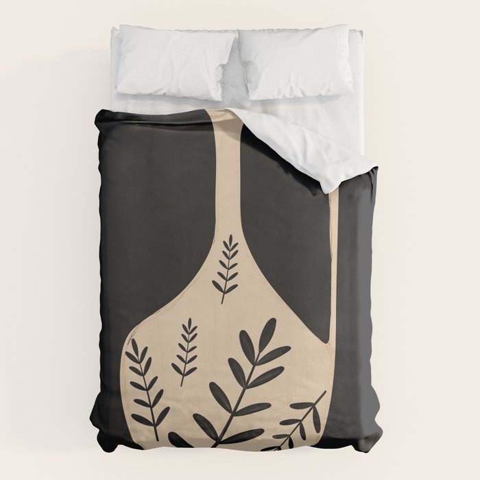 Minimal Abstract Art Vase 20 Duvet Cover Gallery Image 1