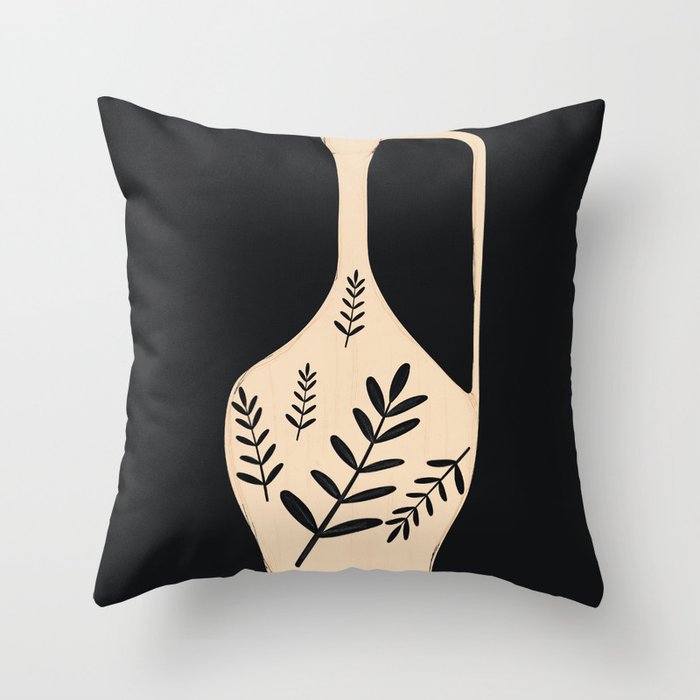 Minimal Abstract Art Vase 20 Throw Pillow Gallery Image 6