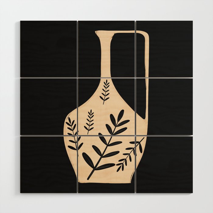 Minimal Abstract Art Vase 20 Wood Wall Art Gallery Image 1