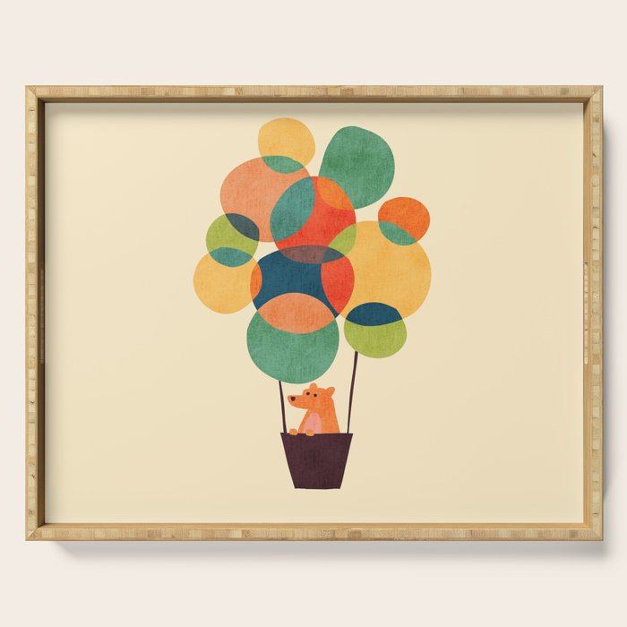Whimsical Hot Air Balloon Serving Tray Gallery Image 1