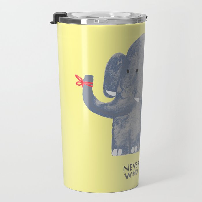 Elephant never forgets Travel Mug Gallery Image 3