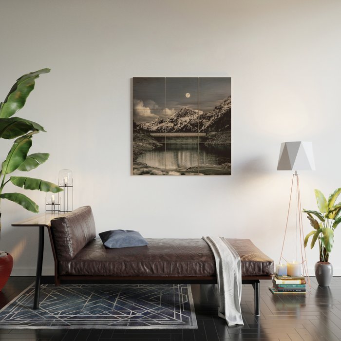 Alpine Night Sky Wood Wall Art Gallery Image 2