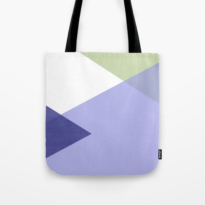 Geometrics - very peri & sage Tote Bag Gallery Image 1