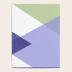 Geometrics - very peri & sage Poster Gallery Image 4