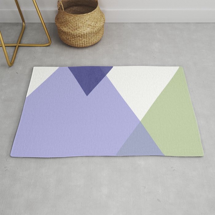 Geometrics - very peri & sage Rug Gallery Image 1