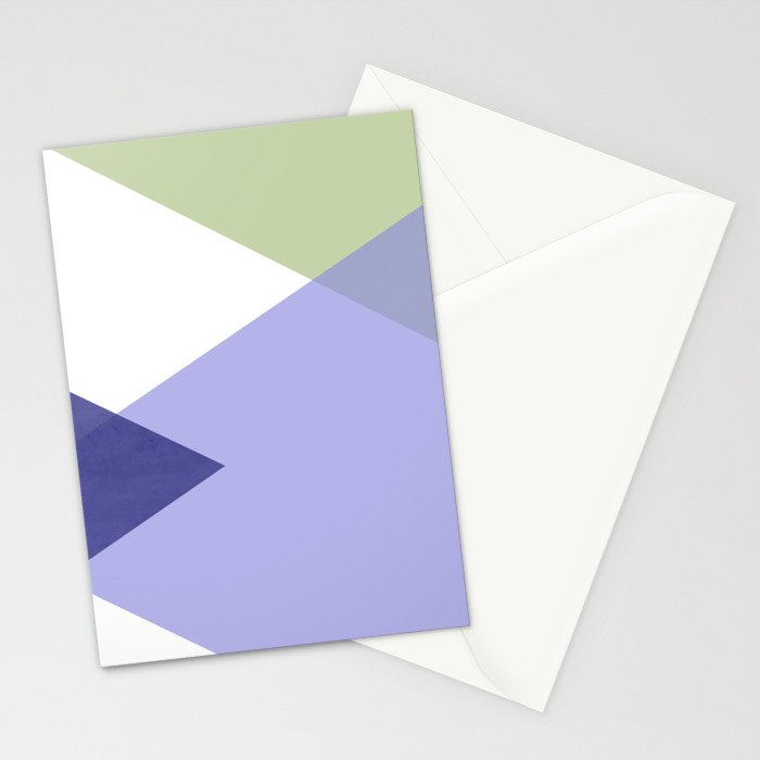 Geometrics - very peri & sage Stationery Card Gallery Image 2